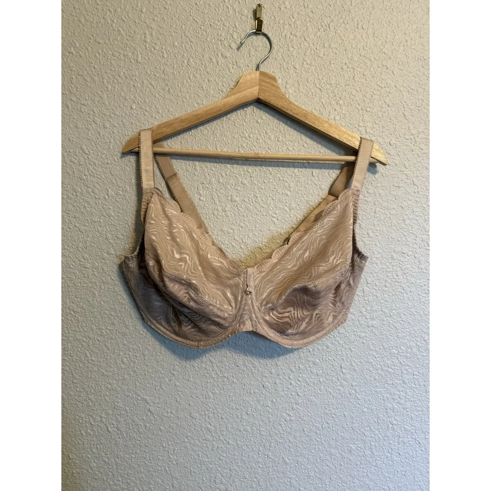 Fantasie Impression Bra Beige Lace Size 38J Underwired Full Coverage Cup 5852